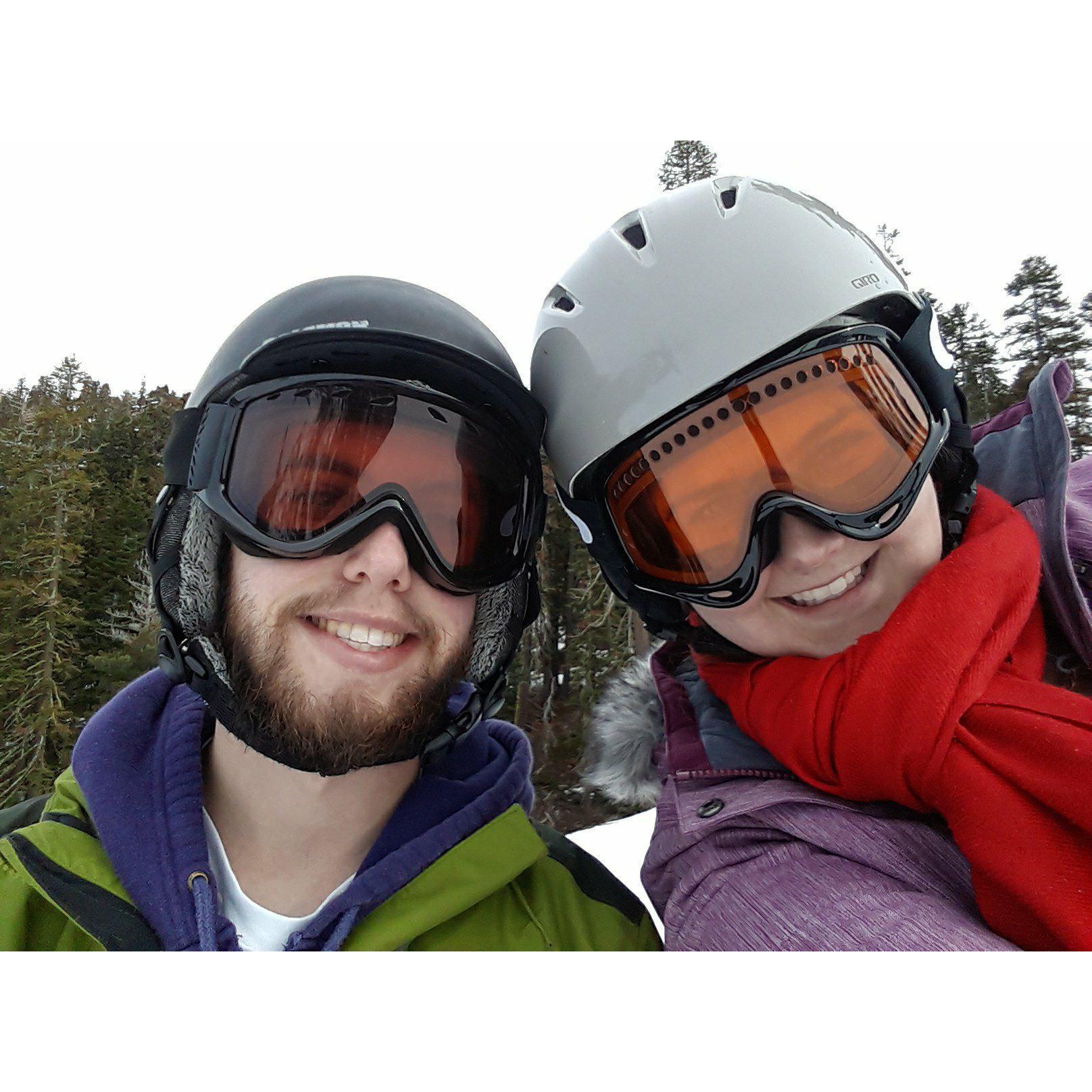 First time skiing together
