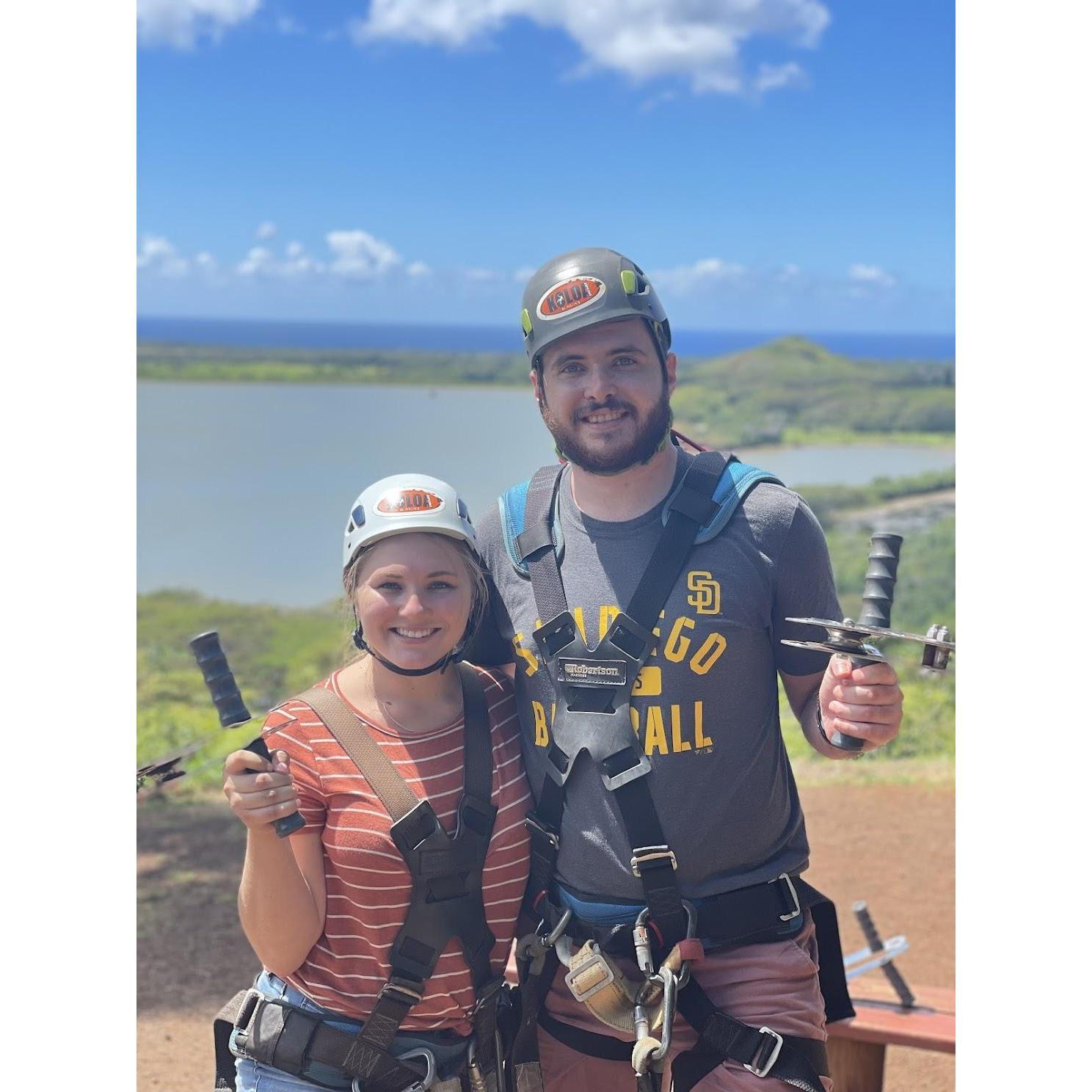 Ziplining in Hawaii 2021