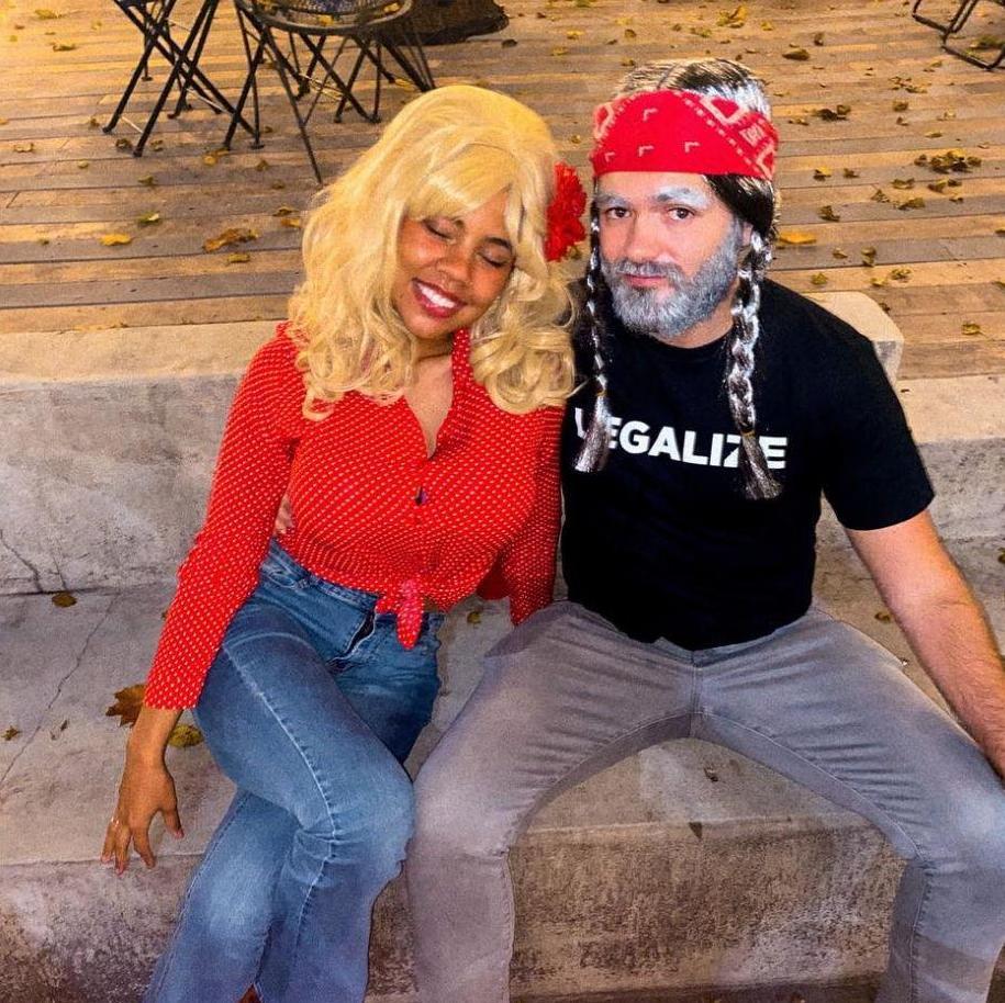 Dolly Parton and Willie Nelson (Halloween 2022)
