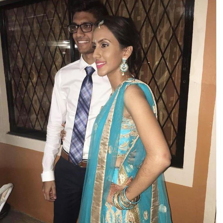 Right before Vish left to study abroad.