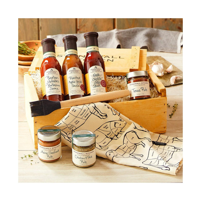 Stonewall Kitchen Grilling BBQ Favorites Gift Crate, 7 Piece