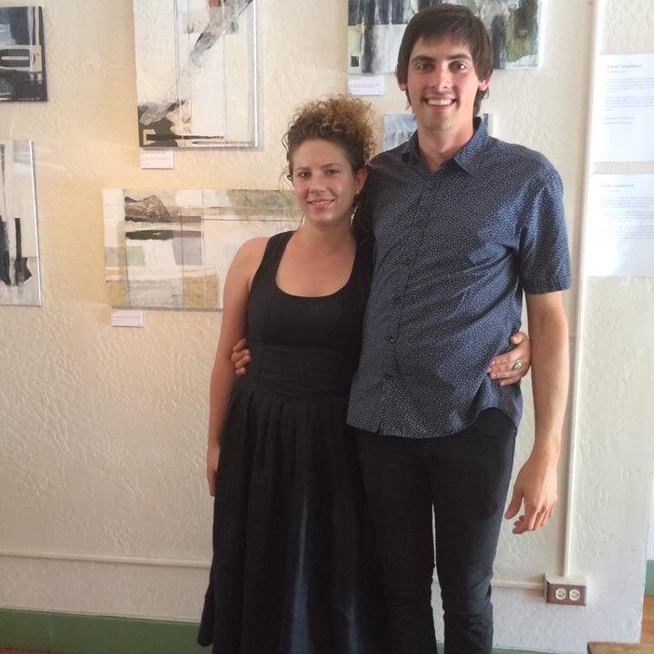At Madeleine’s art opening -  June 2016