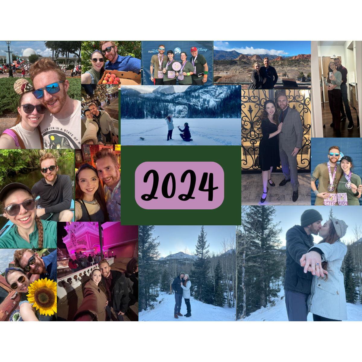 Here are some pictures of the second half of 2023, including our trip back to Colorado and Rocky Mountain National Park, where we got engaged on the iced over Bear Lake!