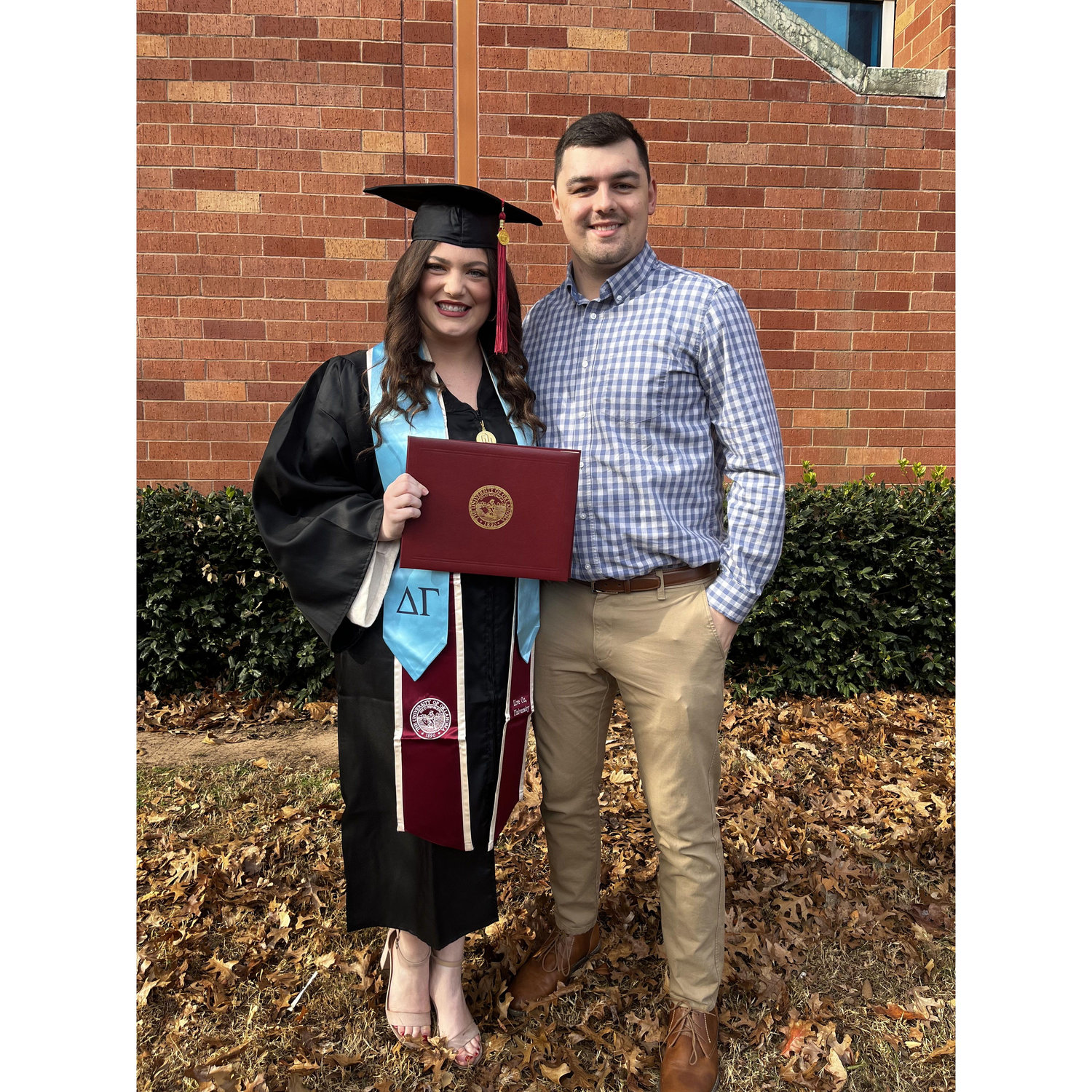 2021: Kayla's graduation ceremony at the University of Oklahoma.
