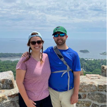The top of Mt. Battie in Maine