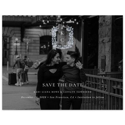 Sweet Blue Wedding Digital Save the Date - Mirra Photo