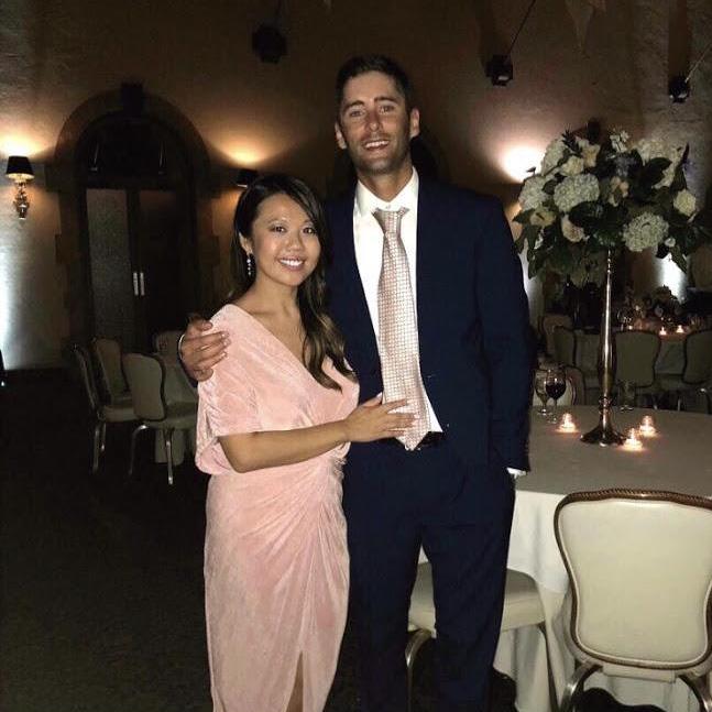 Celebrating L-O-V-E at Katie & Devin's wedding :)