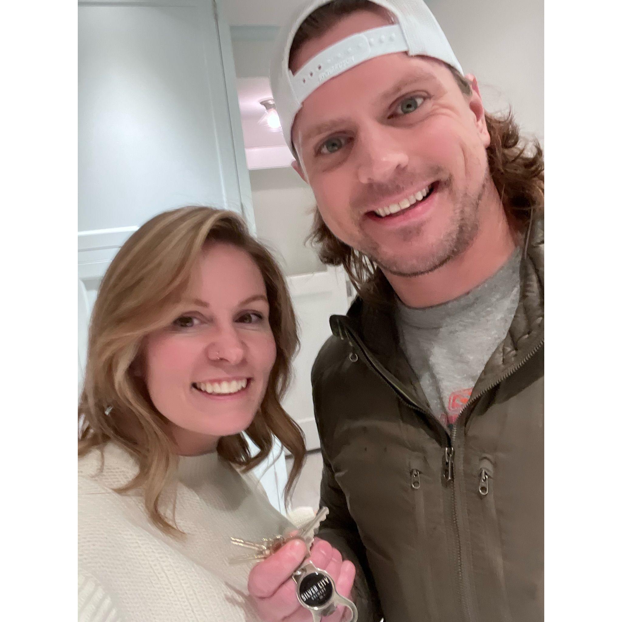 The day we got our keys to our home! - Feb 2023, Seattle, WA