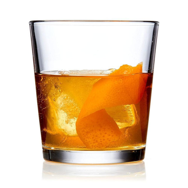 Libbey Bar Essentials Double Old Fashioned Glasses, 12 oz, Clear Restaurant Quality Drinking Glasses Set of 6, Modern Rocks Glass Set for Everyday Use
