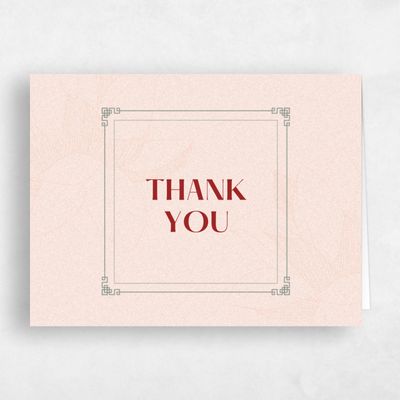 Blush, Pink Wedding Thank You - Ames Frame