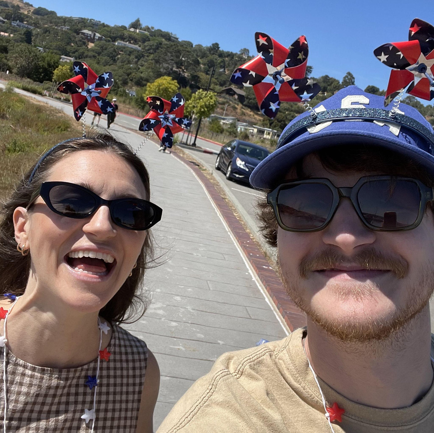 Celebrating Tim and Fiona's American citizenship and new home (2024).