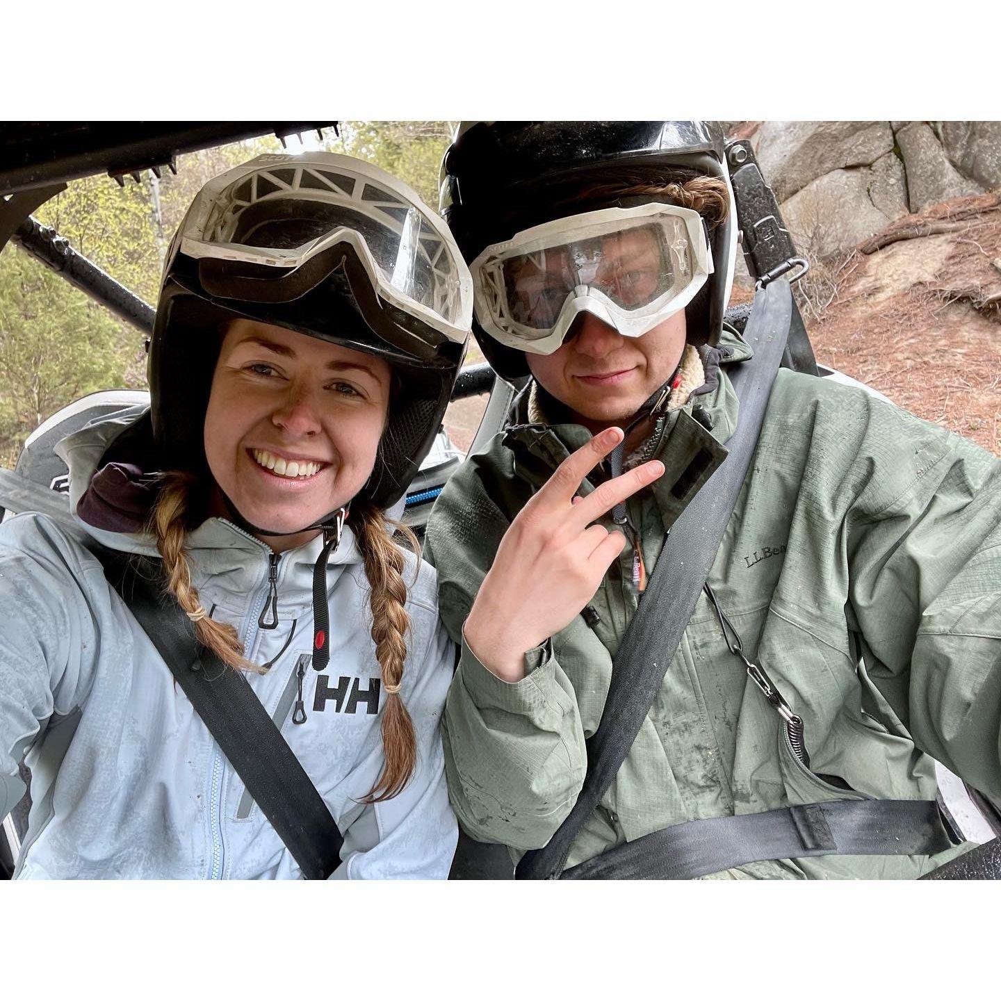 Driving a side by side in Pipestone, MT (2022)