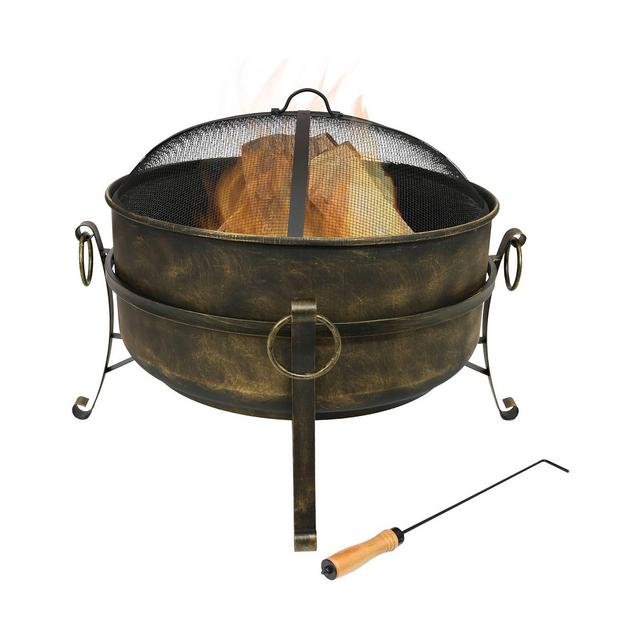 Sunnydaze Decor Cauldron Outdoor Fire Pit - 24"