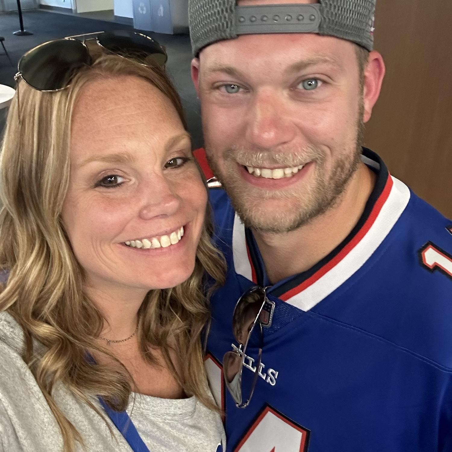 Our first Bills Home Game together, box seats and we won!!