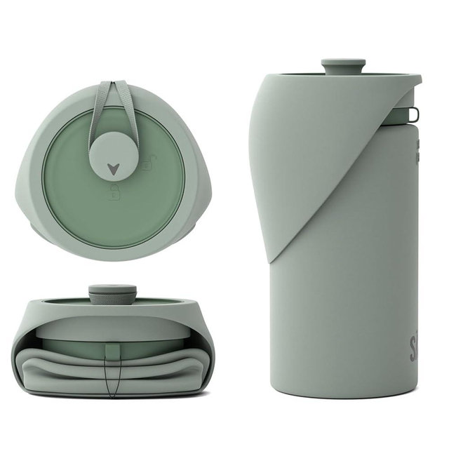 SÄKER Portable Dog Water Bottle, Collapsible Water Bottle for Dogs Perfect for Walking, Hiking and Outdoors | Works as a Portable Water Bowl | Designed in Montreal - 350ml