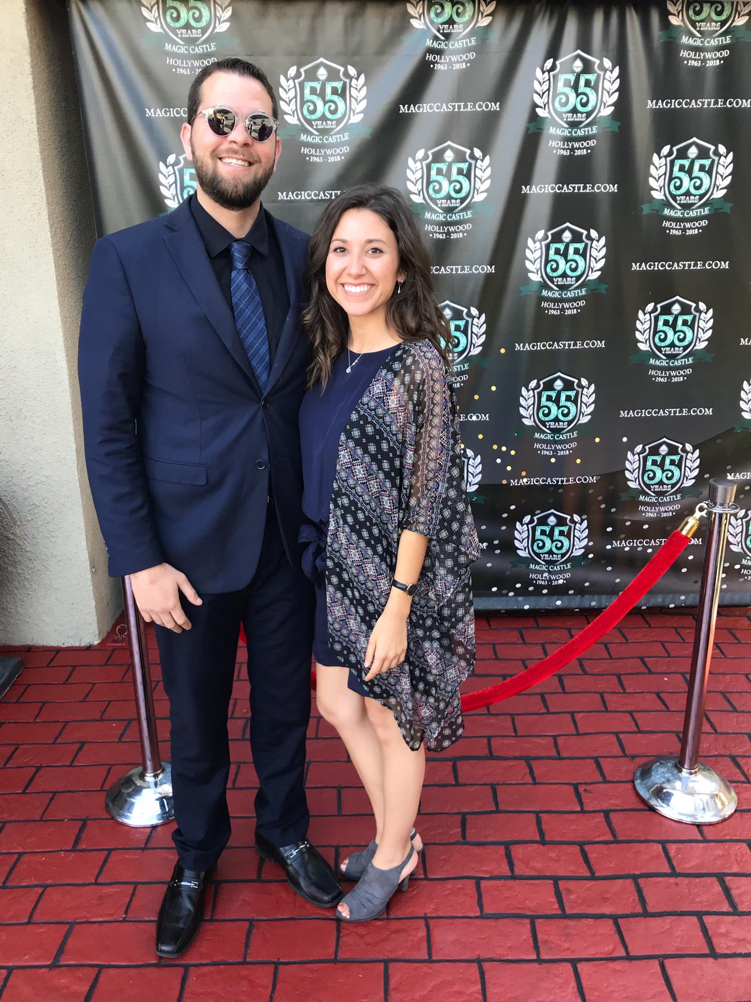 Sam and Alana at the Magic Castle in Los Angeles 🪄
