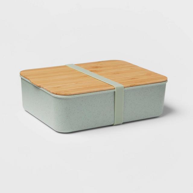 Bento Box with Bamboo Lid Wise Green - Threshold™