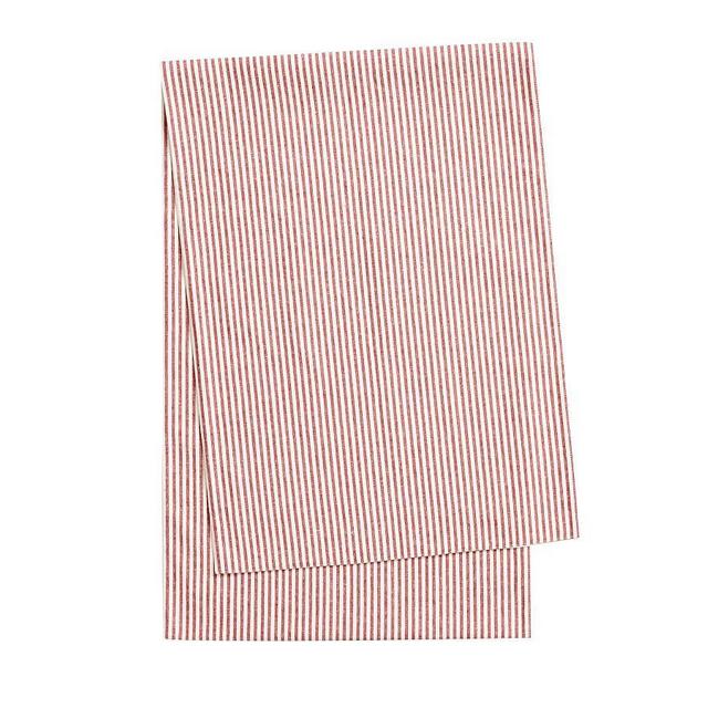 Wheaton Stripe Table Runner, Red