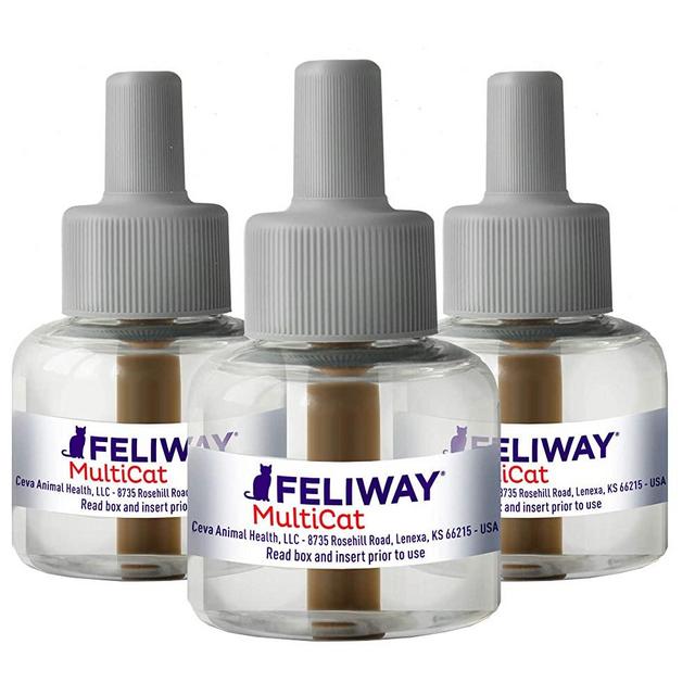FELIWAY CEVA Animal Health Multicat Feliway Refill (3 Pack), Basic (D89410B-3)