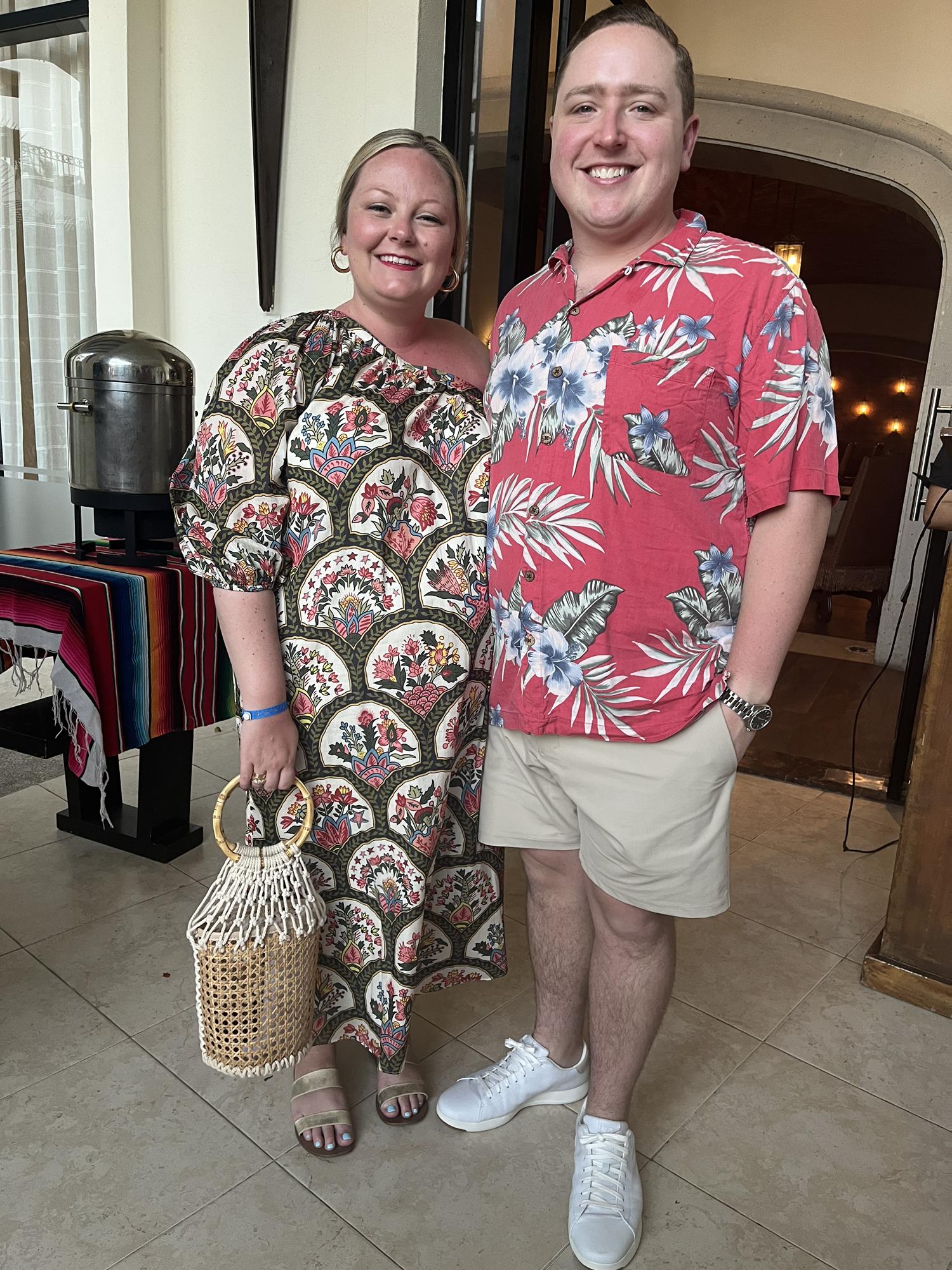 Abby & Dan in Cabo on their first-ever blended family trip - February 2023.