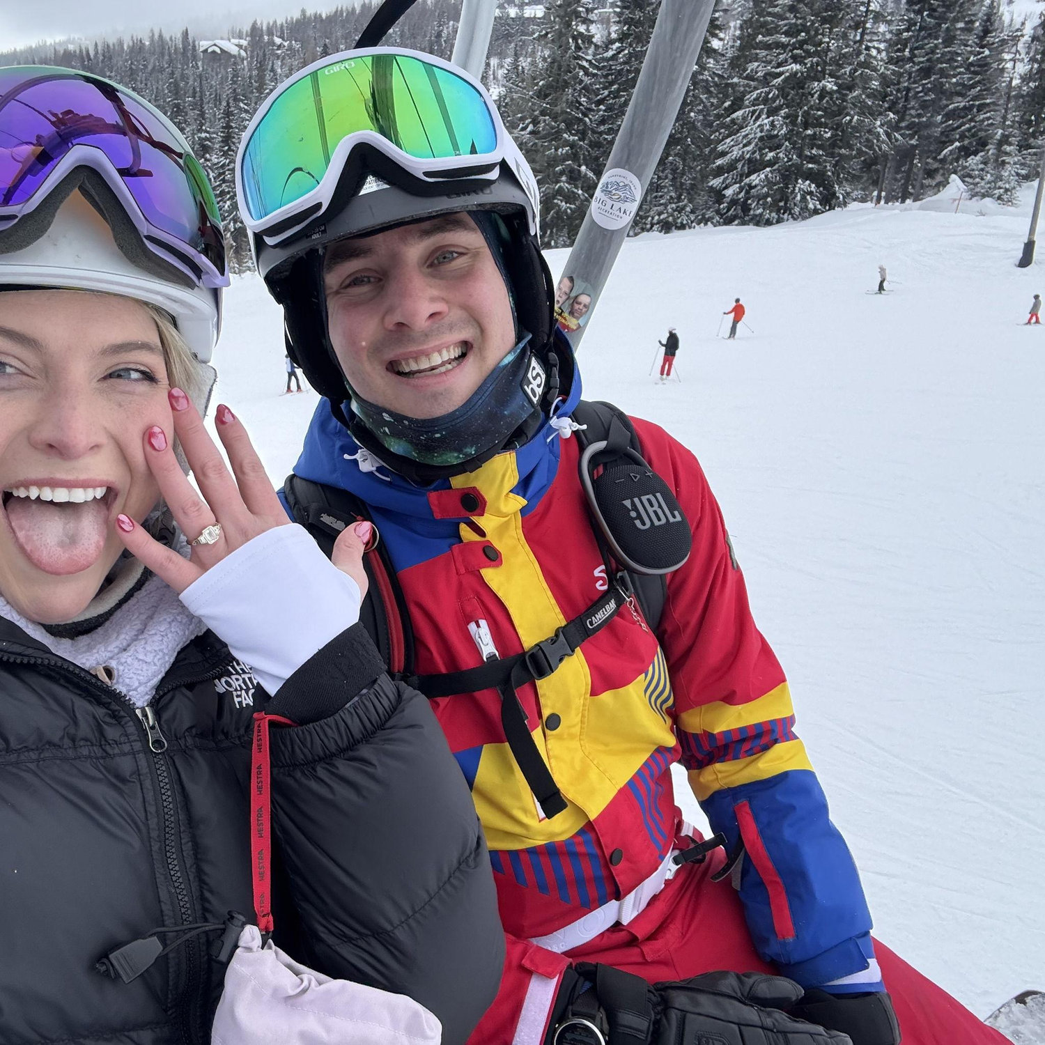 Our first chairlift engaged.