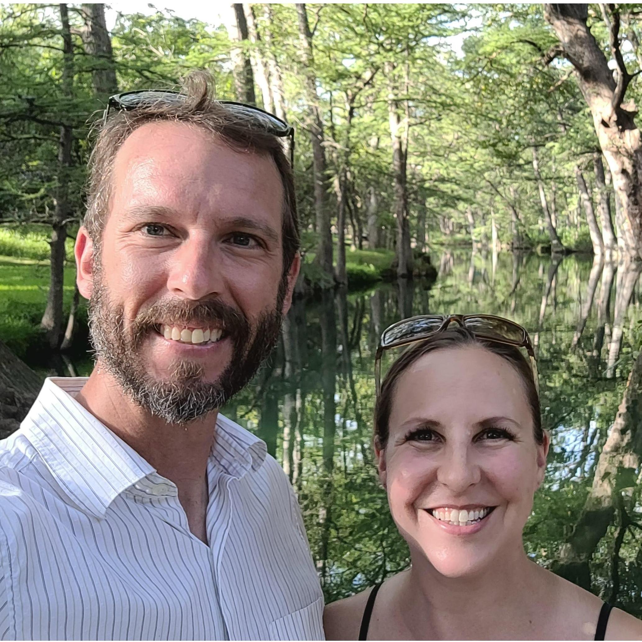 Date night at Blue Hole in Wimberley TX