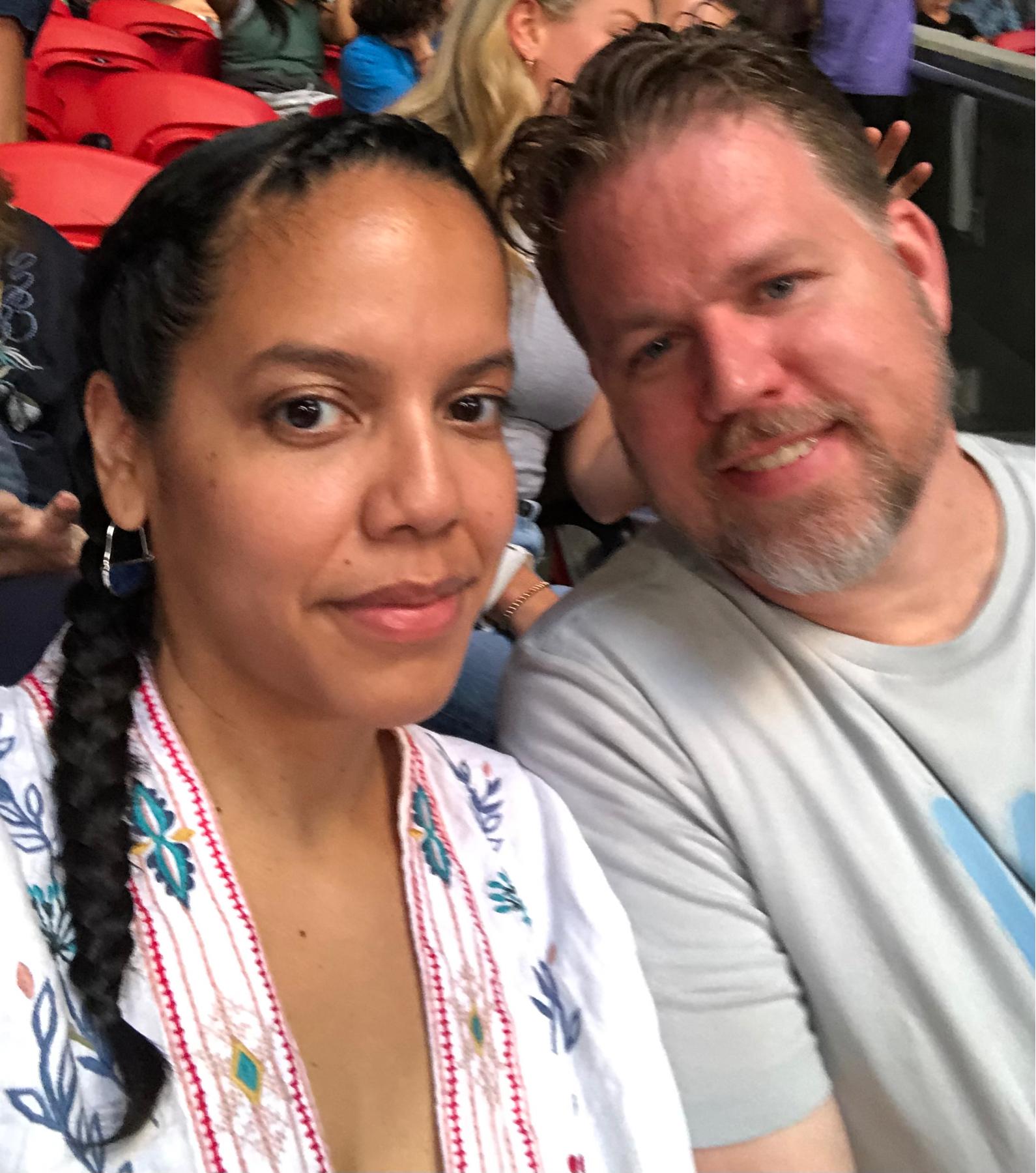 Together at the Coldplay concert 🎶 in Atlanta.