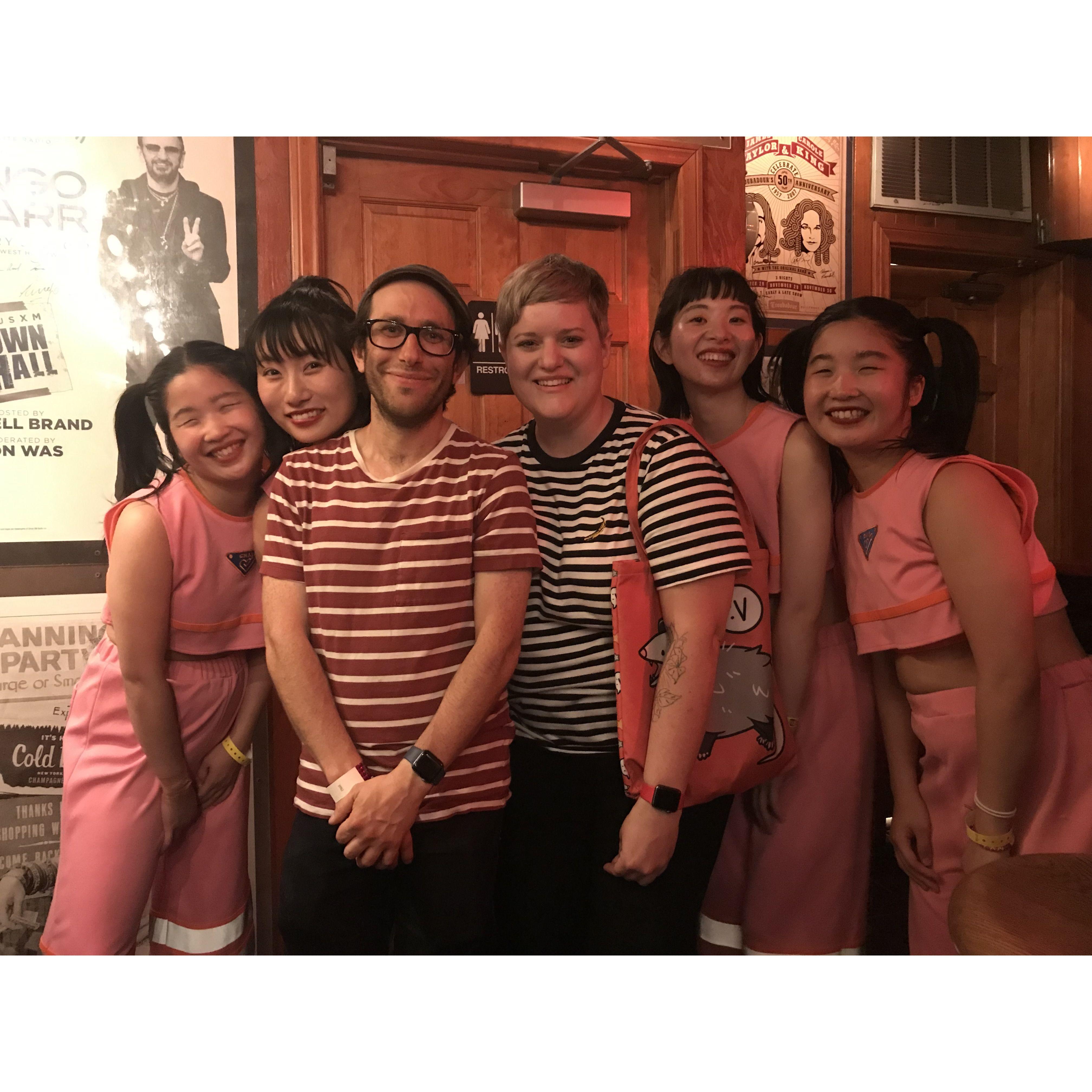 With one of our favorite bands, Chai, who said we were “SO KAWAII!’