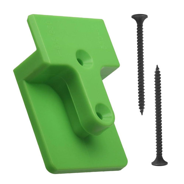 Blower Wall Mount/Mounting Bracket for EGO 530CFM 615/650CFM Leaf Blower, Suitable for Two Different Types of Blowers, Does Not Fit 765 CFM Vane Blower Models, W/Screws, Green