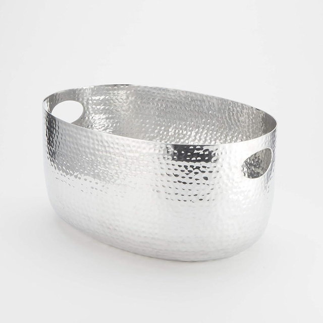 American METALCRAFT, Inc. American Metalcraft ATHS10 Hammered Aluminum Beverage Tub, Silver, 10-Quarts
