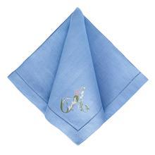 Floral Alphabet DinnerNapkins, Set of 4
