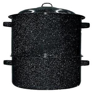 Black 19-qt. 2-pc. Clam/Lobster Steamer Set