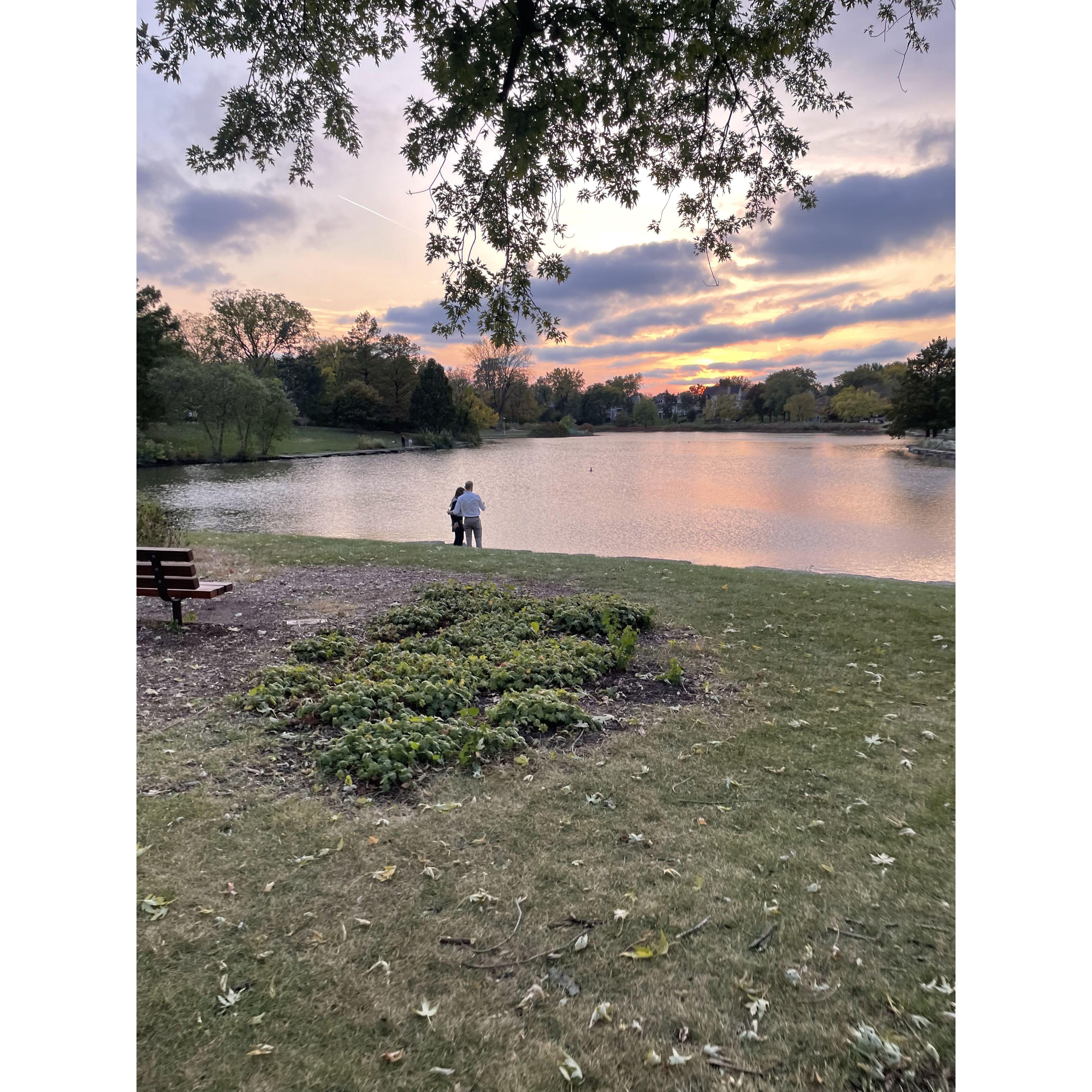 Right before we got engaged.