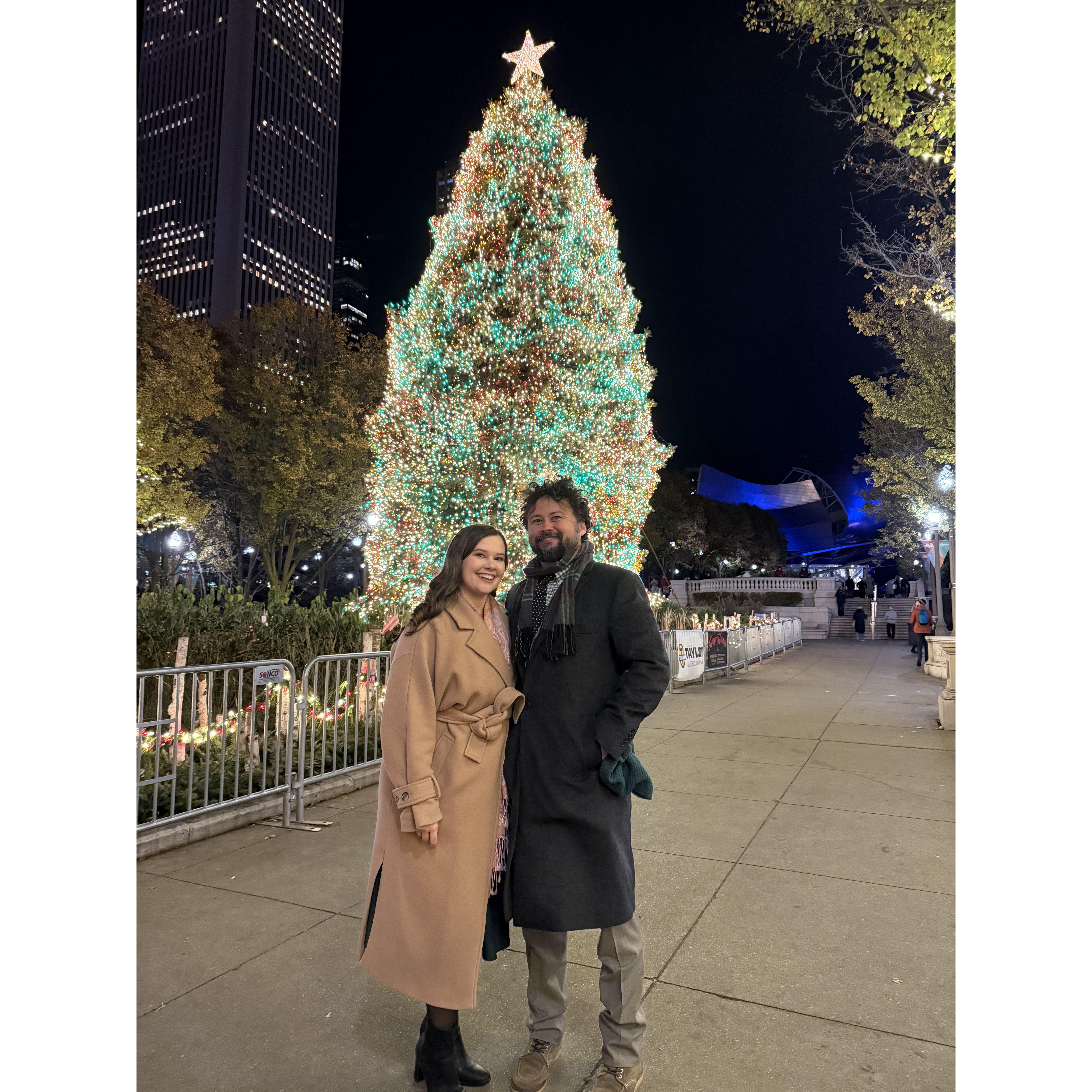 Bob recreating their first Christmas date on the night they got engaged