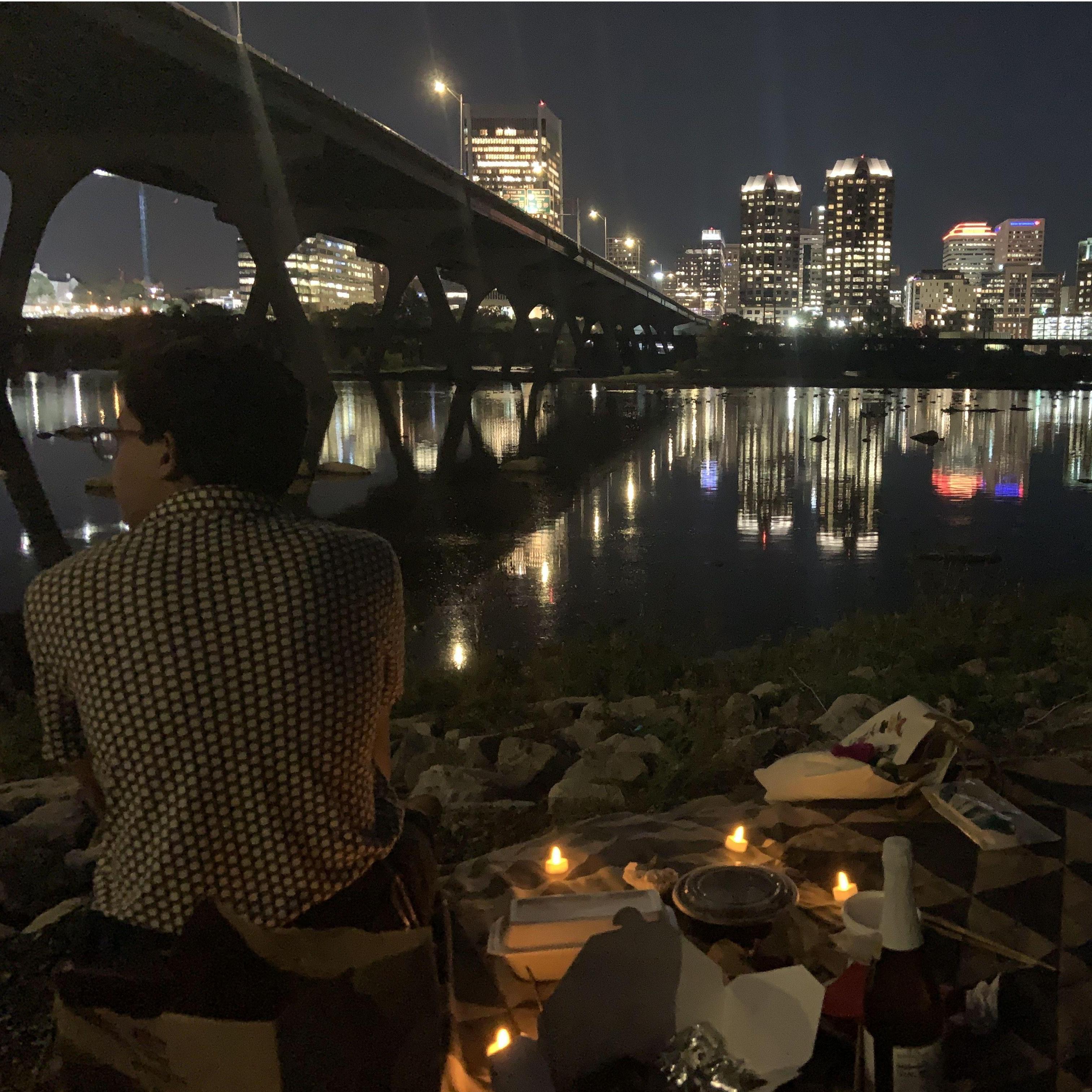 Alli's proposal to Pai with a candlelit dinner and a Richmond city view