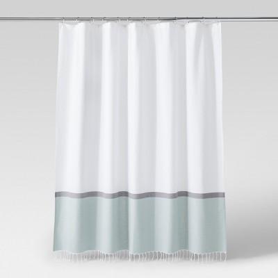 Woven Shower Curtain Green/White - Project 62™