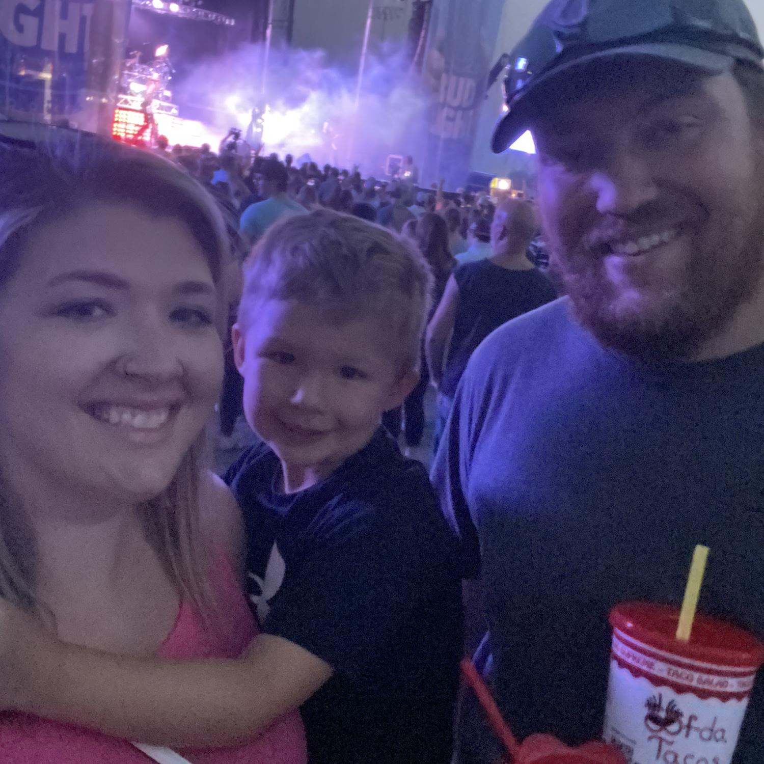 First concert we took Jaxon too - Hairball!