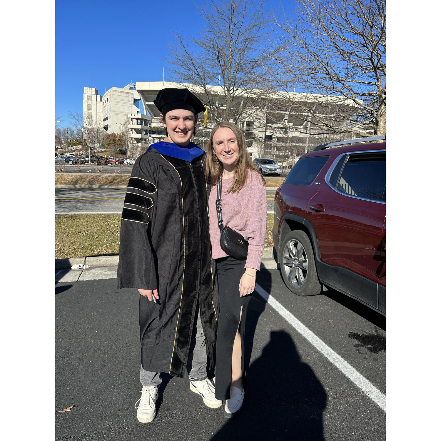 Jake graduating with his PHD!
