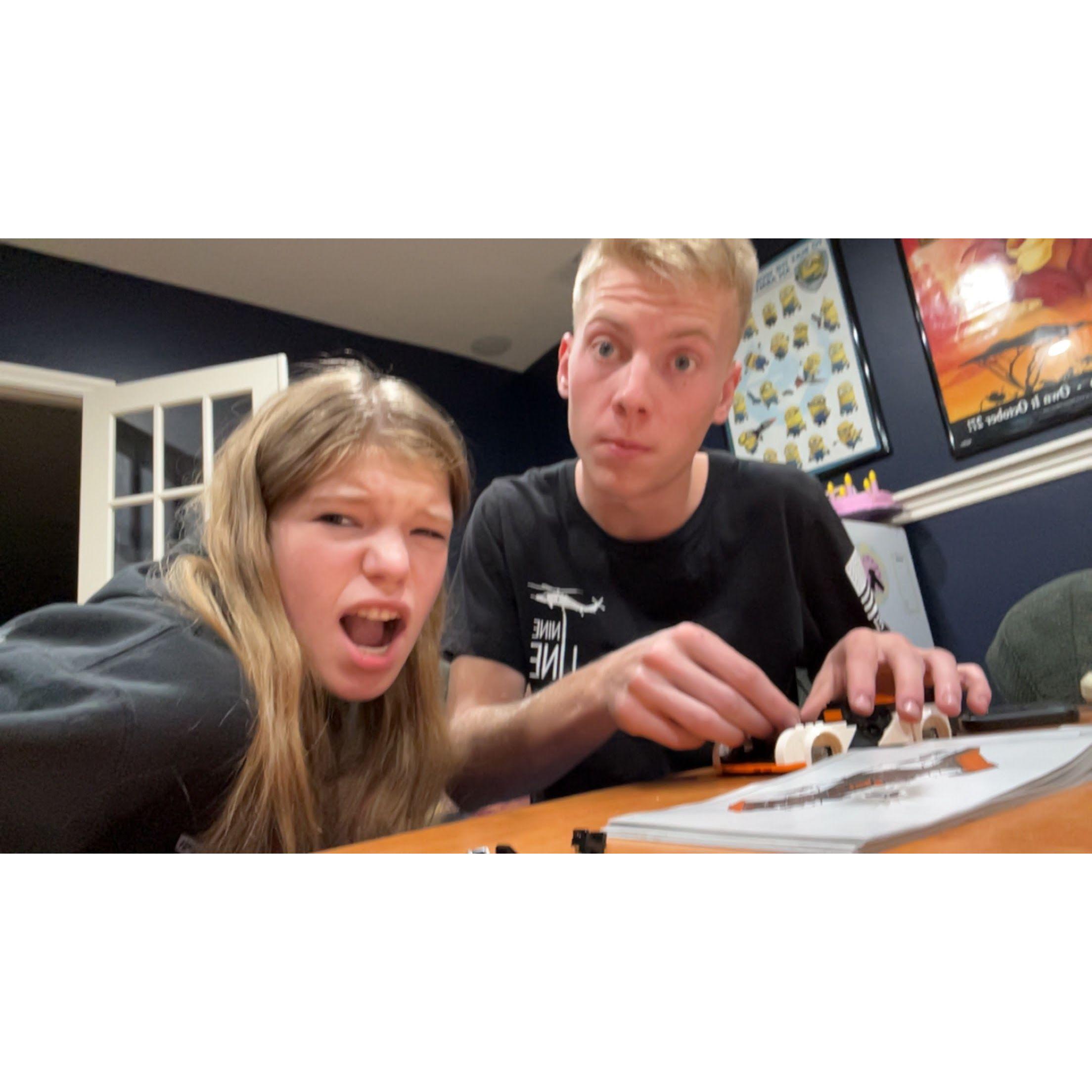 The night we decided to skip my senior homecoming and stay in building legos!