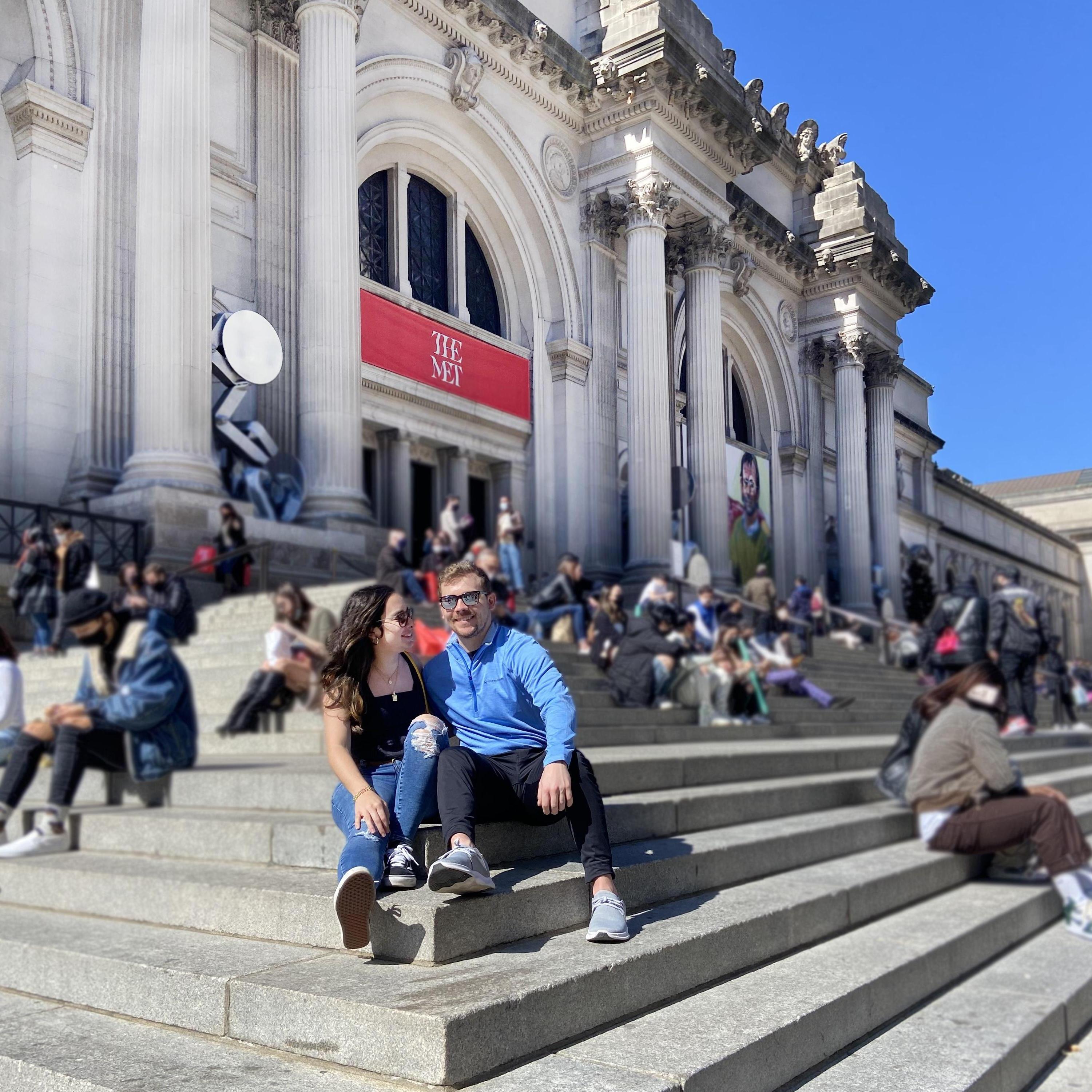 Coming live from THE steps