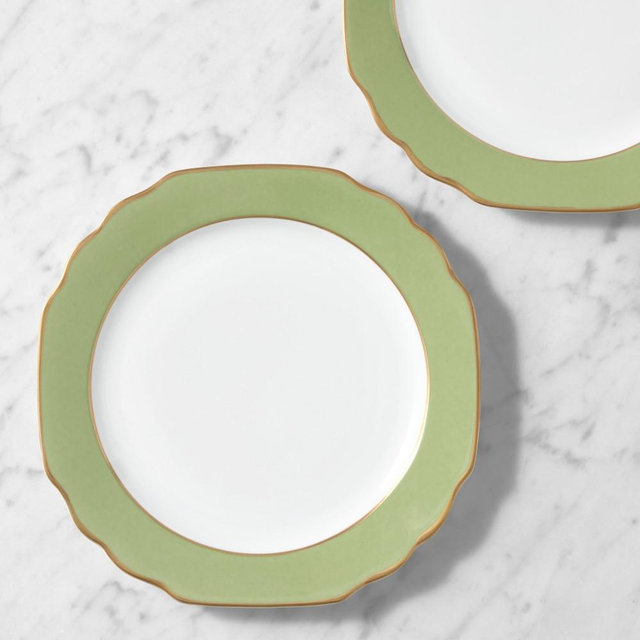 Pickard Georgian Salad Plate, Green
