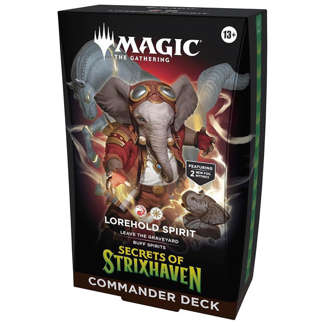 Magic: The Gathering Secrets of Strixhaven Commander Deck - Lorehold Spirit (100-Card Deck, Deck Box + Accessories)