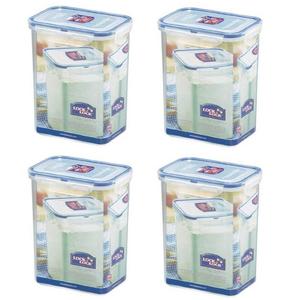 LOCK & LOCK USA, INC. - (Pack of 4) LOCK & LOCK Airtight Rectangular Tall Food Storage Container 60.87-oz/7.61-cup