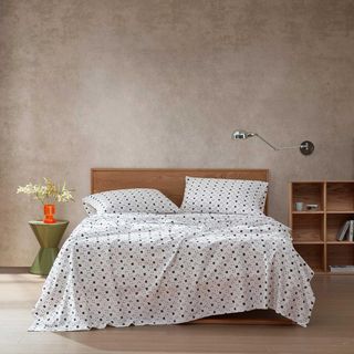 Kukkaketo Cotton Percale 4-Piece Sheet Set