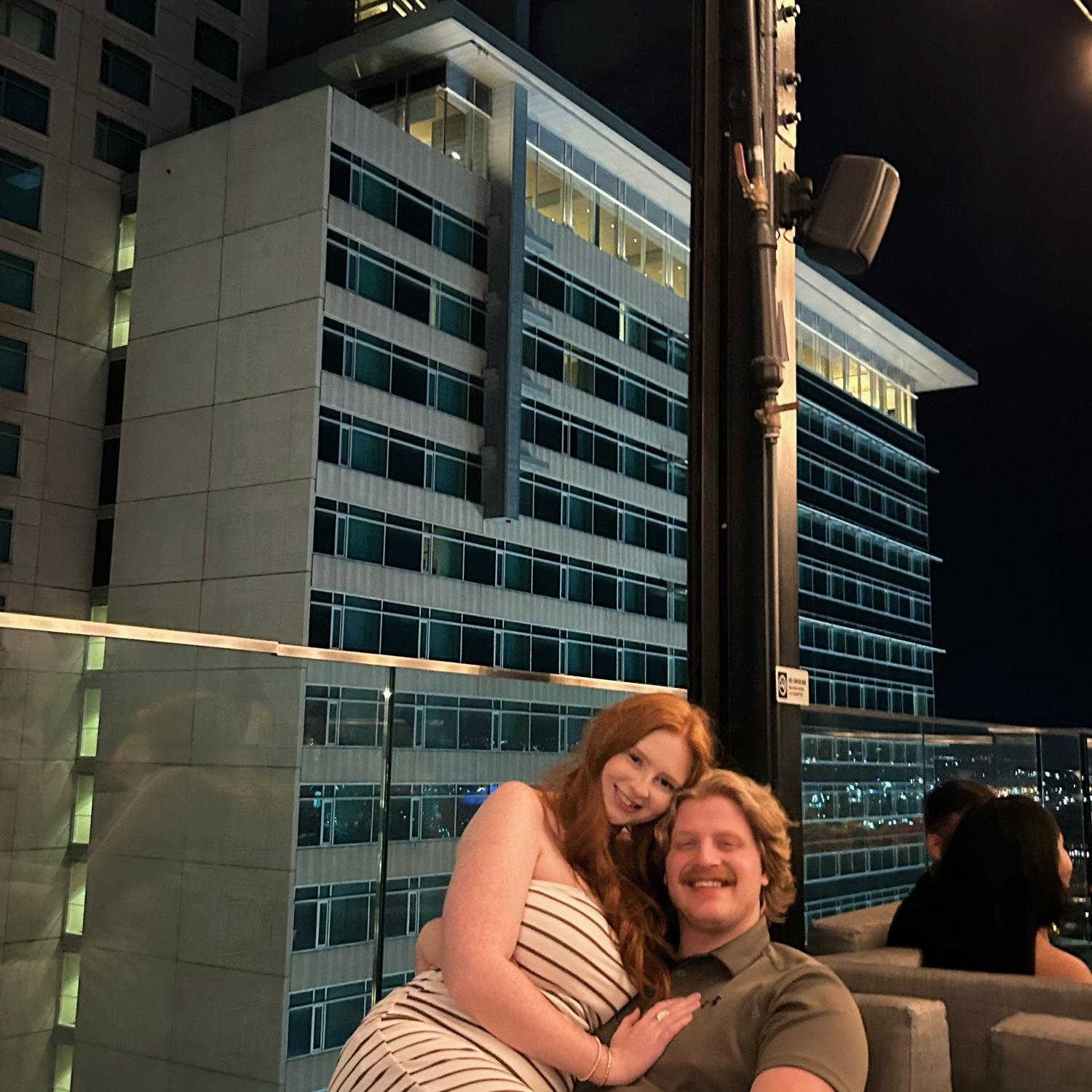 Date night at a rooftop bar in Denver, CO (Aug. 2024)