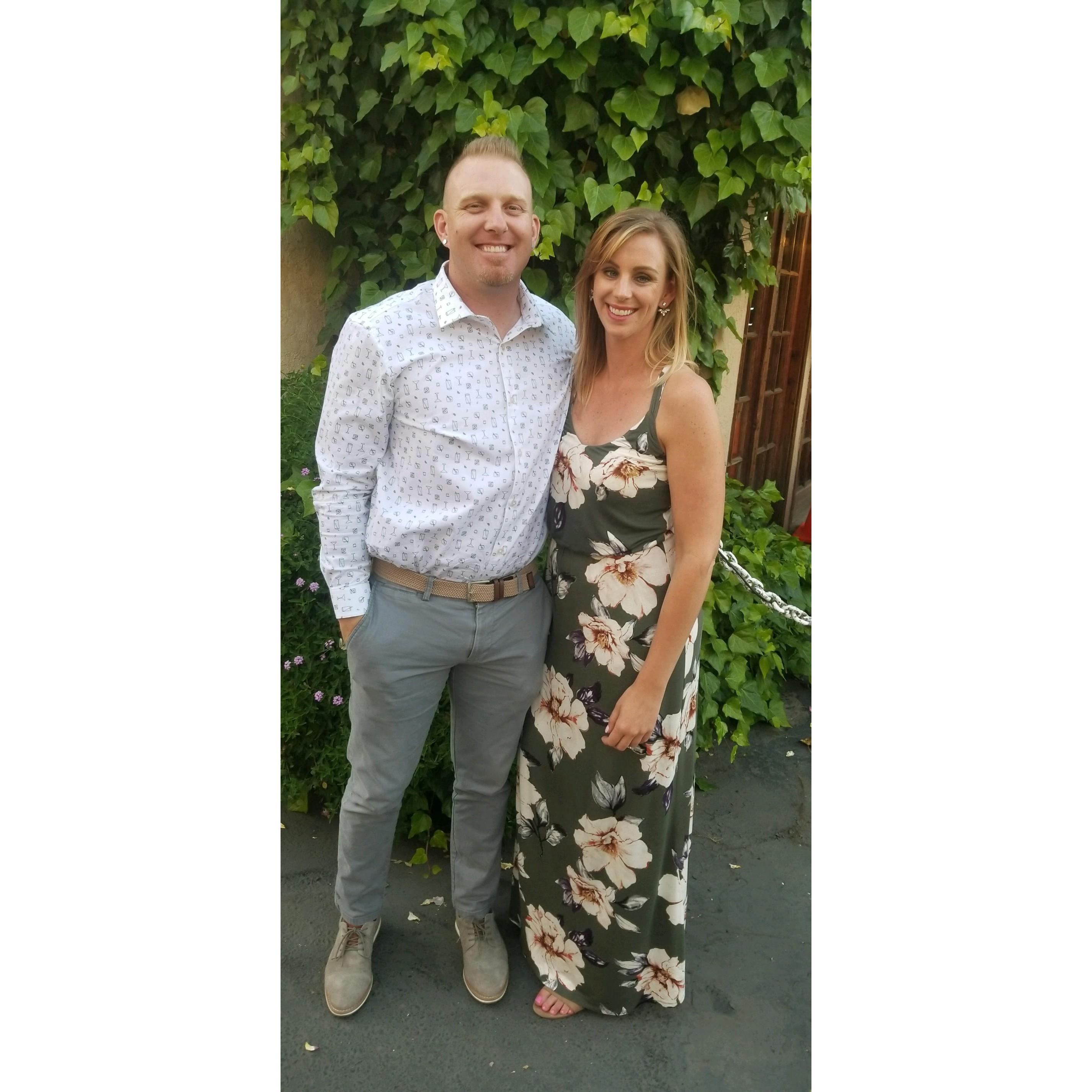 At Tony and Katie's wedding in Sacramento.