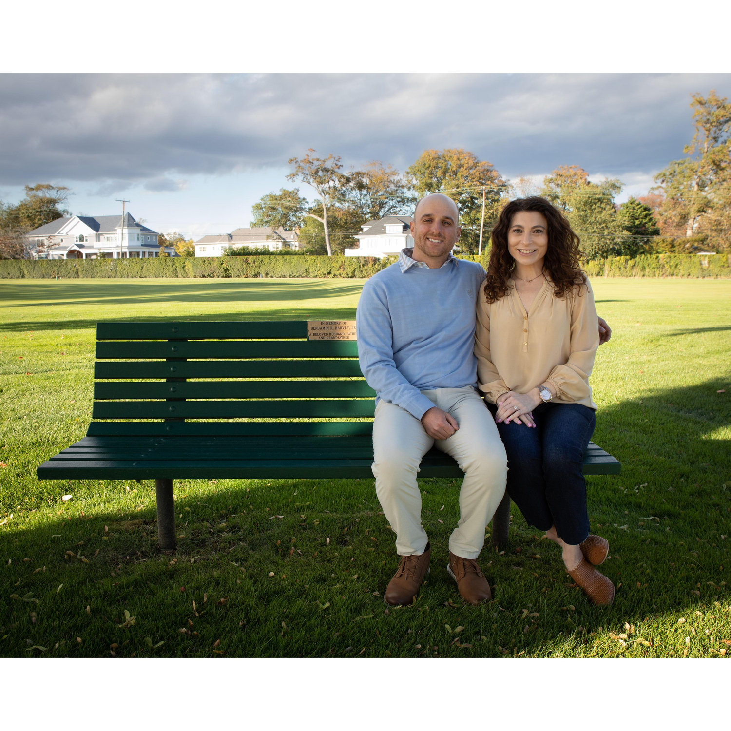 Special spot on the 15th hole, Ben's grandpa's bench