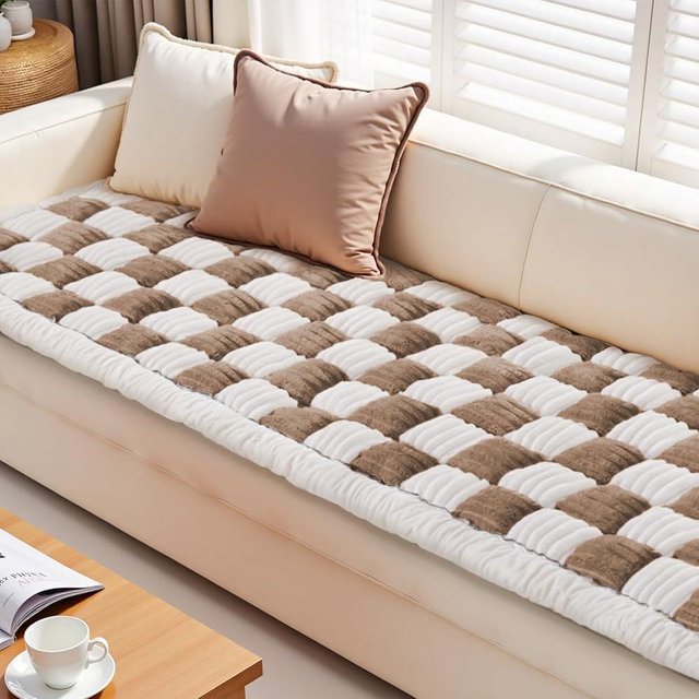 Couch Cushion Cover for dogs Sofa Cover Washable Pet Love Seat Couch Covers for Sofa Slipcovers Couch Protector Blanket for Dog Sofa Cushion Covers for Pet Washable Pad Dark Brown 70x210cm/27.6x82.7in