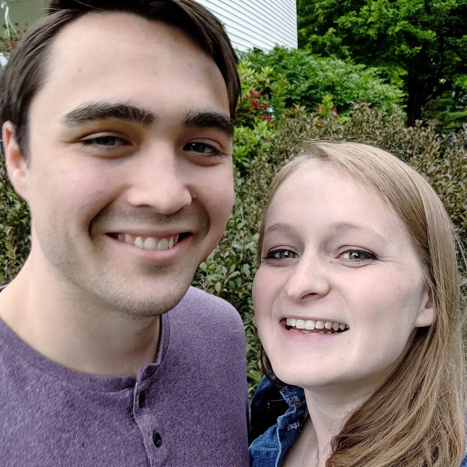 Summer 2019. Celebrating Mike's cousin, Kalie, at her graduation party.