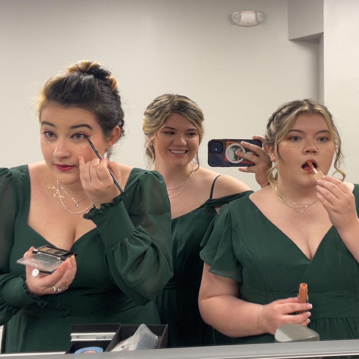 Kaitlyn with Sabrina and Emily